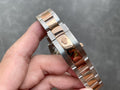 SKY-DWELLER TWO-TONE 42 ROSE GOLD BEZEL BLACK DIAL